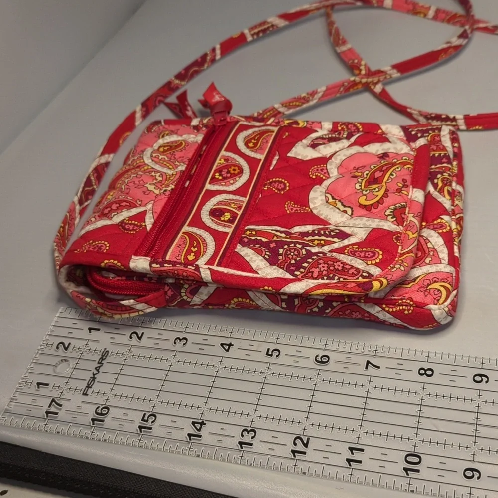 Vera Bradley Mini Hipster Purse Bag Rosy Posies Retired Print 2012